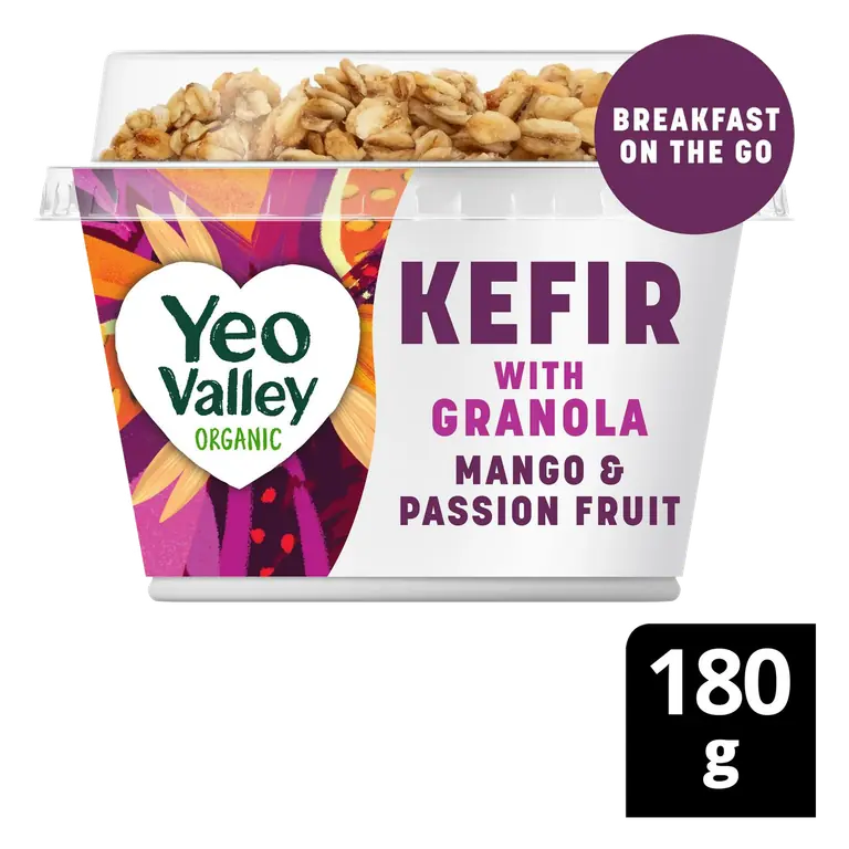 Organic Kefir with Granola Mango & Passion Fruit 180g
