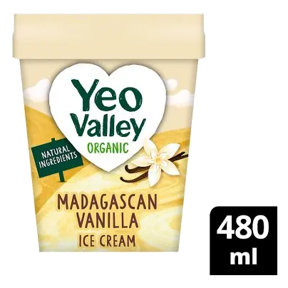 Organic Madagascan Vanilla Ice Cream 480ml