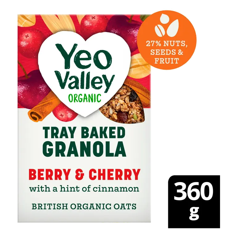 Tray Baked Granola Berry & Cherry 360g