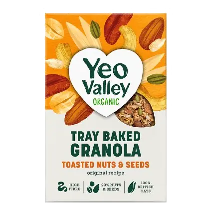 Organic Tray Baked Granola Toasted Nuts & Seeds