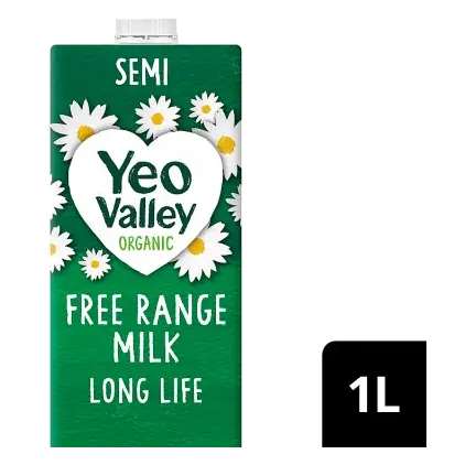 Yeo Valley Long Life Organic Semi-Skimmed Milk