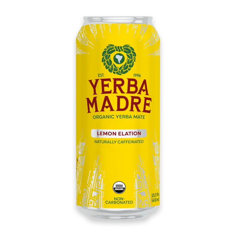 Lemon Elation Yerba Mate Energy Drink Can