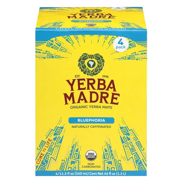 Organic Bluephoria Yerba Mate - 4 pk