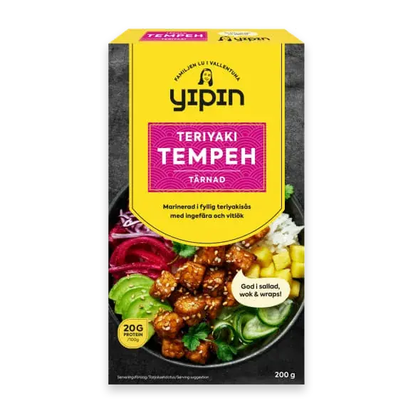 Tempeh Teriyaki Marinerad Tärnad