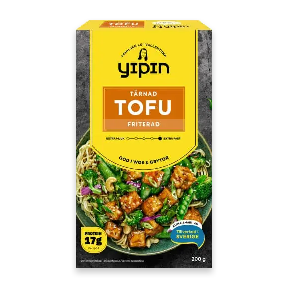 Tofu Friterad Tärnad