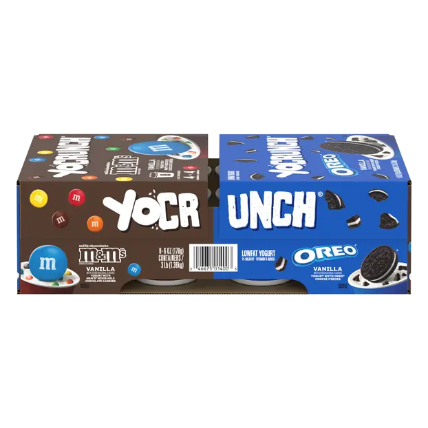 Low Fat Vanilla M&M's & OREO Yogurt Cup Variety Pack - 8 ct