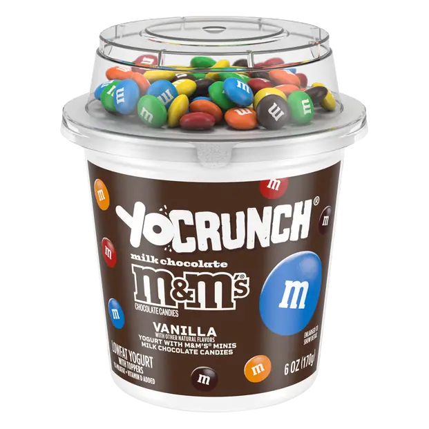 Low Fat Vanilla M&M's Yogurt Cup
