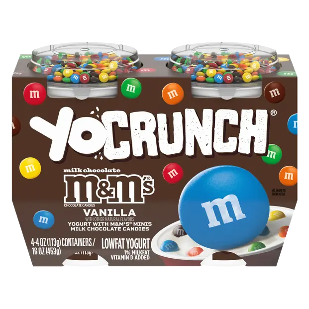 Low Fat Vanilla M&M's Yogurt Cups - 4 ct