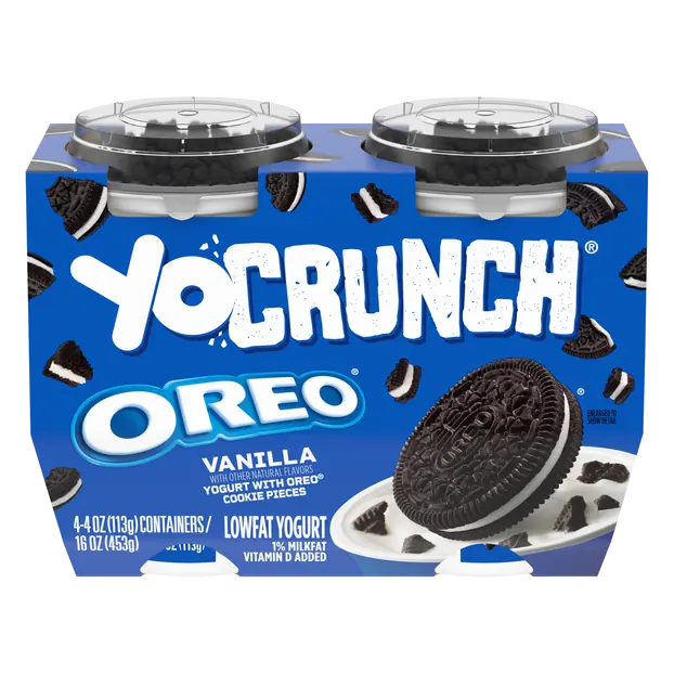 Low Fat Vanilla OREO Yogurt Cups - 4 ct