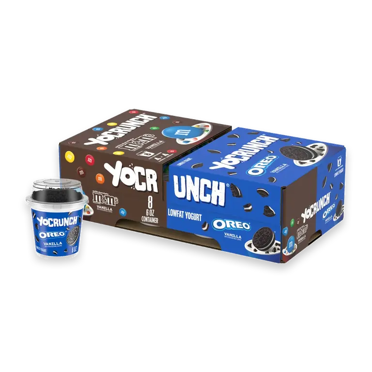 Vanilla Low Fat Yogurt Cups with Mini M&Ms(R) and OREO(R) Cookie Pieces