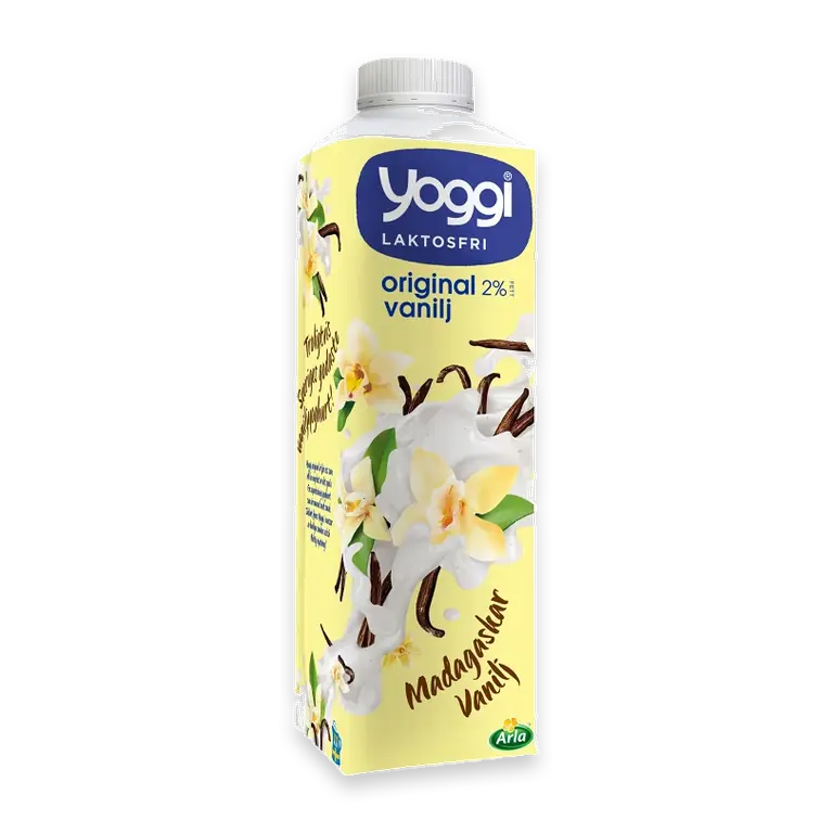Yoghurt Madagaskar Vanilj Laktosfri 2% 1000g Yoggi®