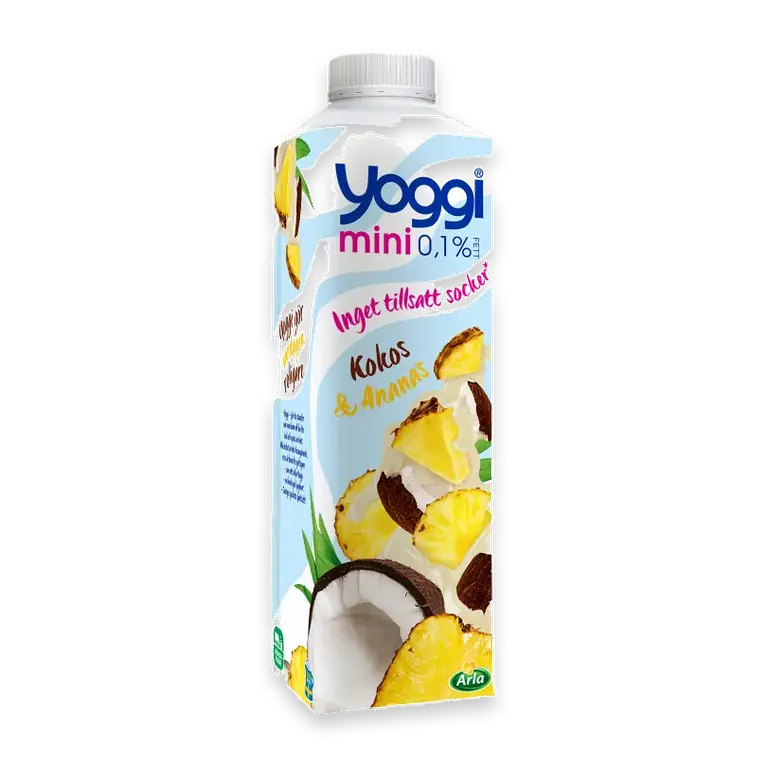 Yoghurt Mini Kokos Ananas 0,1% 1000g Yoggi®