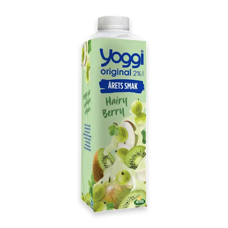 Yoghurt Original Kiwi Krusbär Äpple 2% 1000g Yoggi®