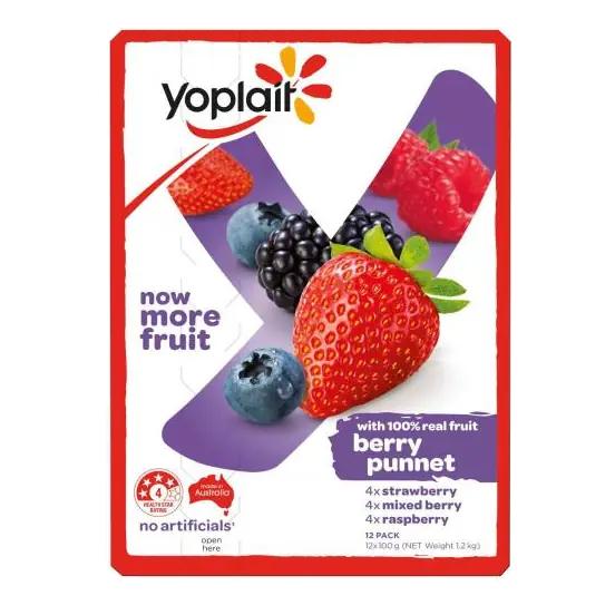 Berry Punnet Yoghurt Strawberry Mixed Berries