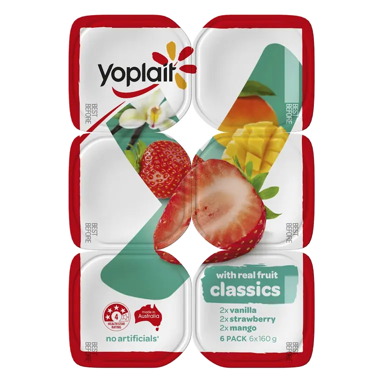 Classics Strawberry, Mango, Vanilla Yoghurt Multipack