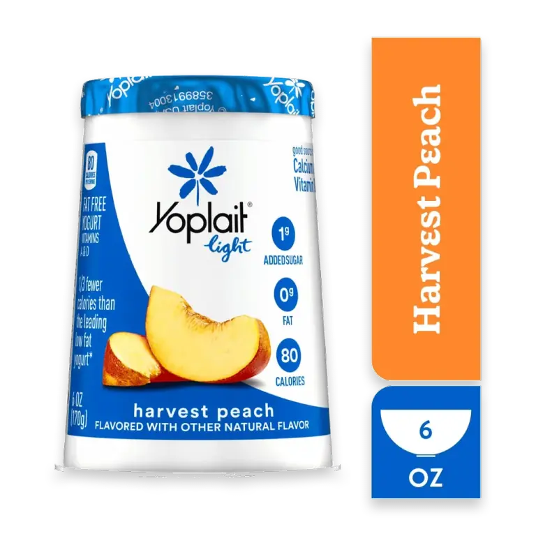 Enjoy ZERO Peach Fat Free Yogurt Cup