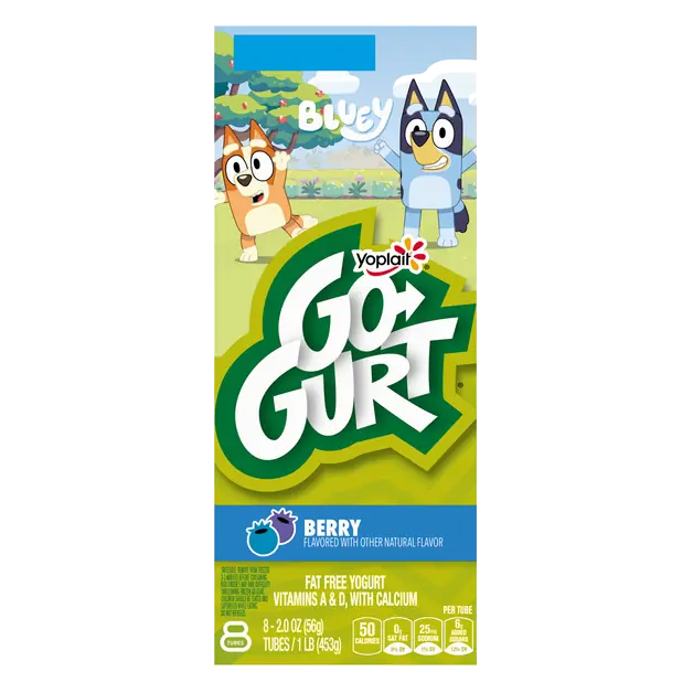 Fat Free Berry Yogurt Tubes - 8 ct