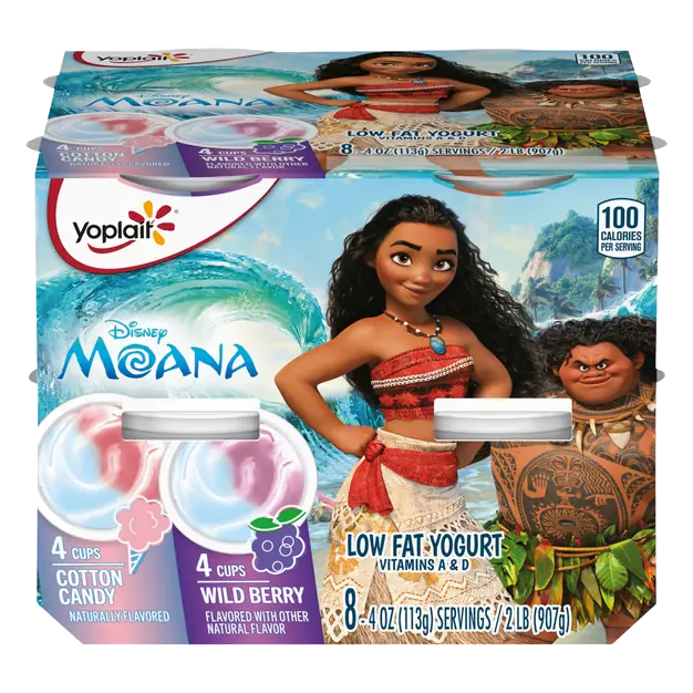 Kids Low Fat Cotton Candy & Wild Berry Yogurt Cups - 8 ct