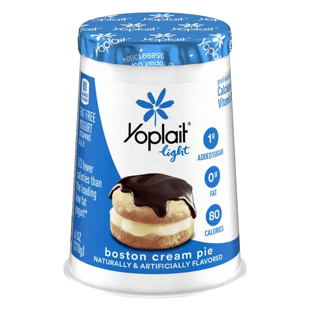 Light Boston Cream Pie Fat Free Yogurt