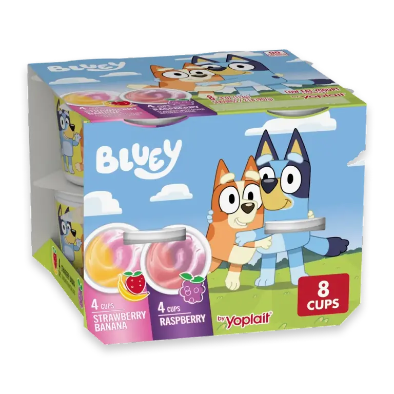 Low Fat Bluey Variety Pack Kids Yogurt Cups