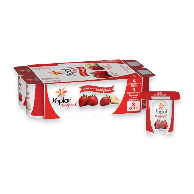 Original Low Fat Strawberry and Strawberry Banana Yogurt Cups