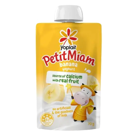 Petit Miam Squeezie Banana Yoghurt Pouch