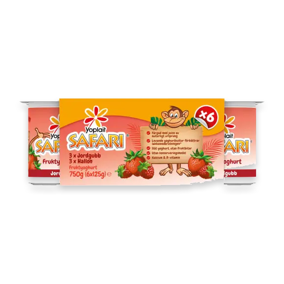 Safari Hallon Jordgubb Yoghurt