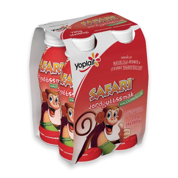 Safari Jordgubbssmak Drickyoghurt