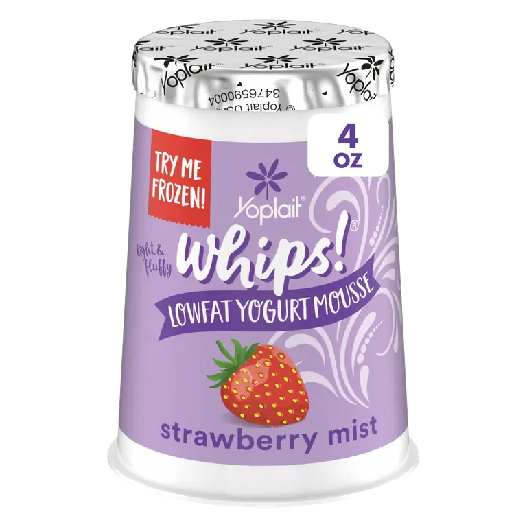 Whips! Strawberry Mist Gluten-Free Low-Fat Yogurt Mousse Cup