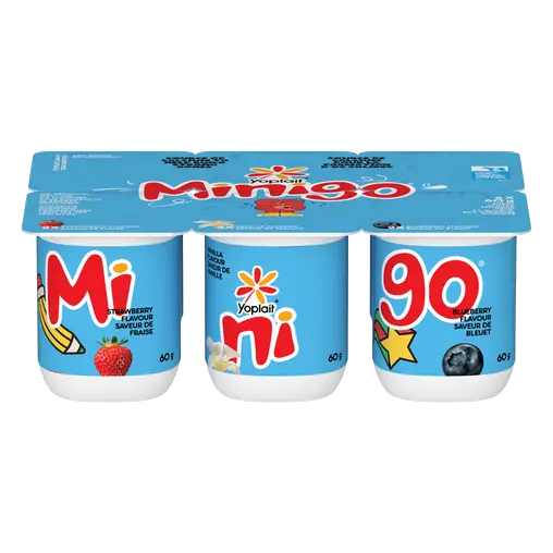 Yop 2% Minigo Duo Kids Snack Variety Pack 6 x 60g