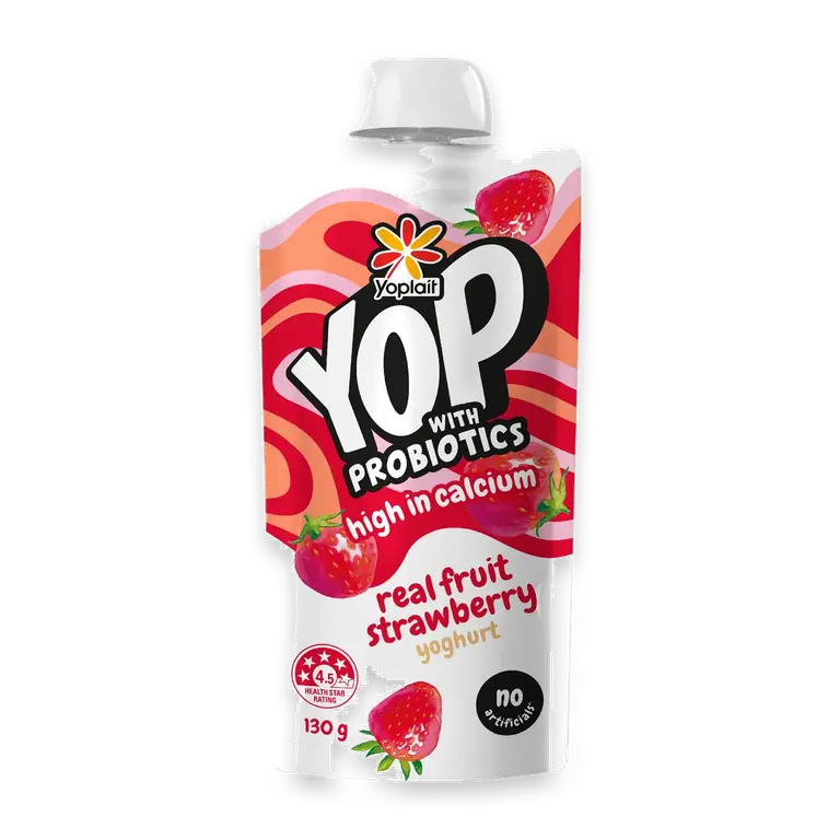 YOP Yoghurt With Probiotics Strawberry Pouch