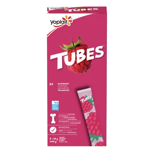 Yogurt Tubes Raspberry 8 x 56 g