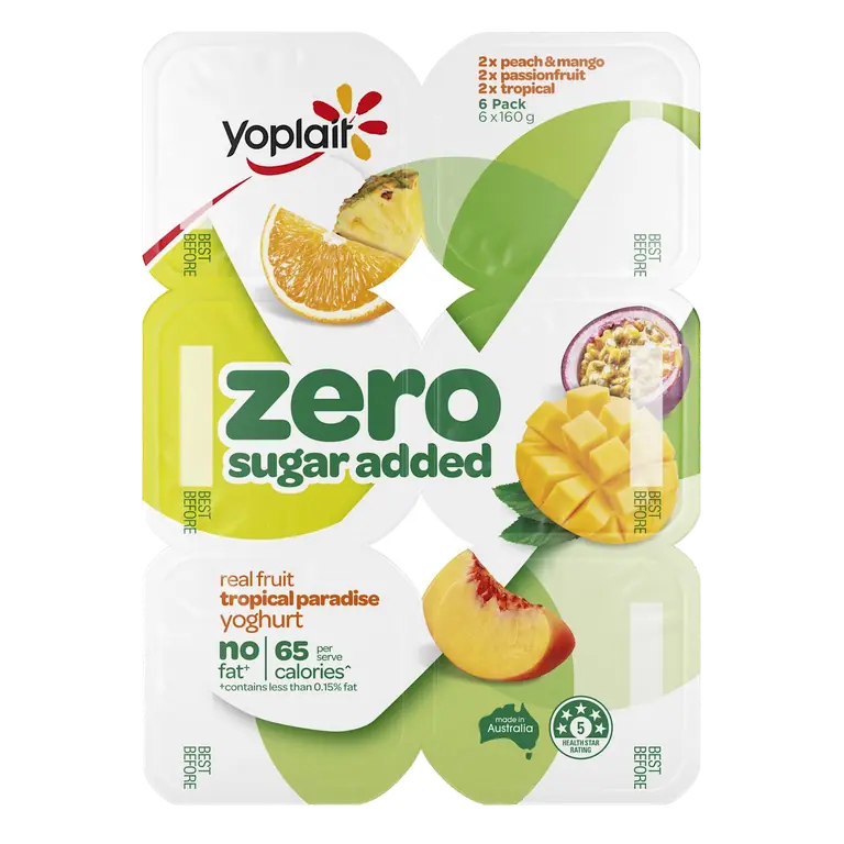 Zero Yoghurt Tropical Multipack