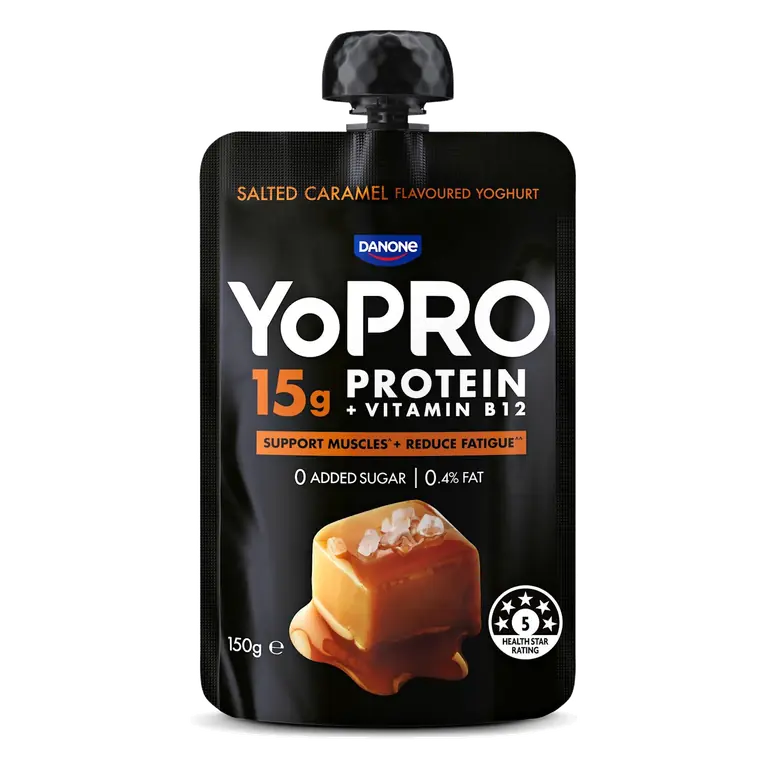 High Protein Salted Caramel Yoghurt Pouch