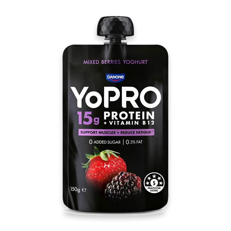 Protein Yoghurt Pouch Mixed Berries