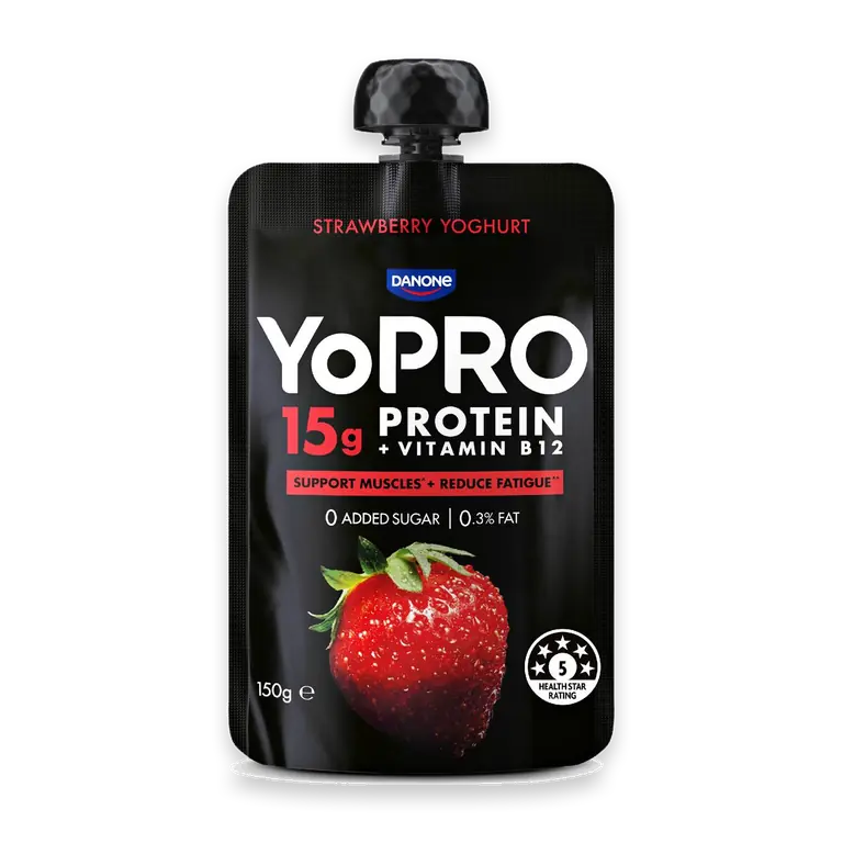 Protein Yoghurt Pouch Strawberry