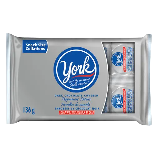 Dark Chocolate Covered Peppermint Patties Snack Size 8 Pack 136 g