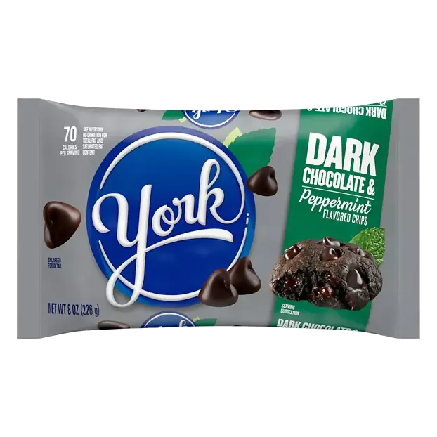 Dark Chocolate & Peppermint Flavored Chips