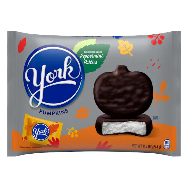 Dark Chocolate Peppermint Patties Pumpkins Fall Candy