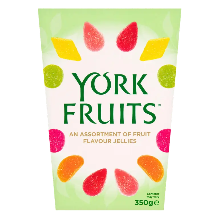 York Fruits An Assortment of Fruit Flavour Jellies 350g