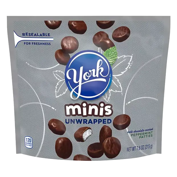 Peppermint Patties, Dark Chocolate, Unwrapped, Minis