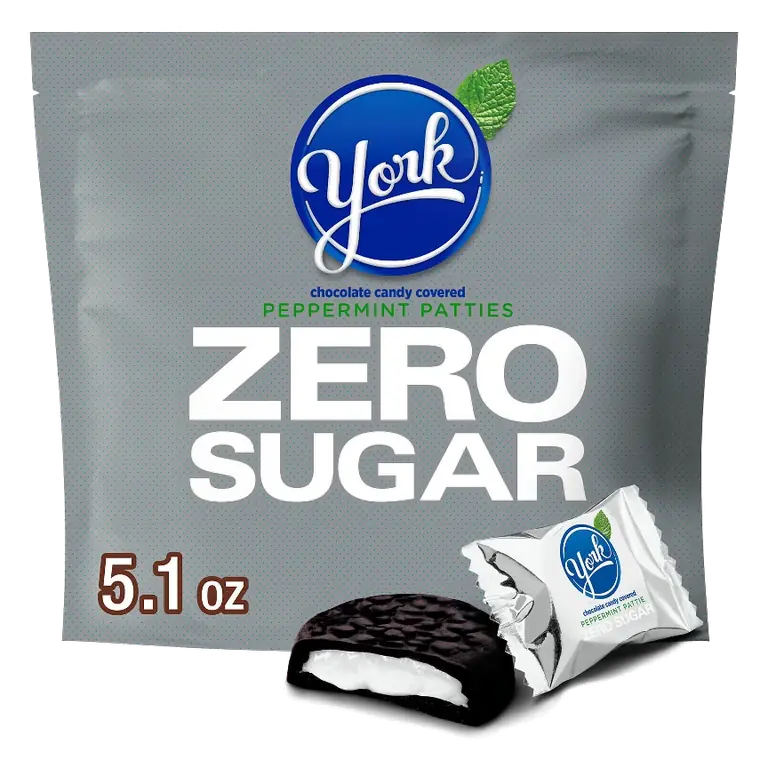 Peppermint Zero Sugar Chocolate Candy Covered Patties