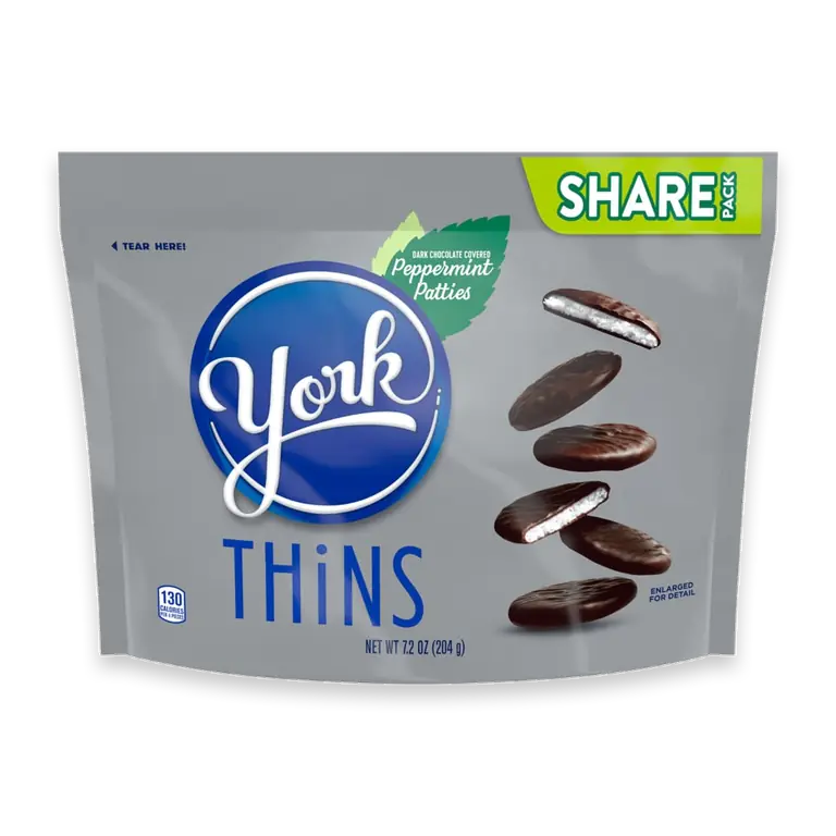 THiNS Dark Chocolate Peppermint Patties Candy Share Pack