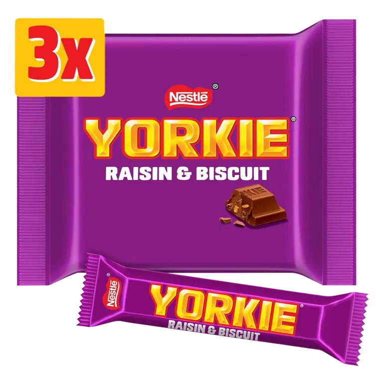 Raisin & Biscuit Chocolate Bar Multipack 3 Pack