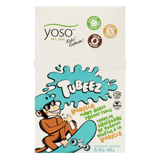 Tubeez Plant-Based Yogurt Tubes Vanilla 360 g