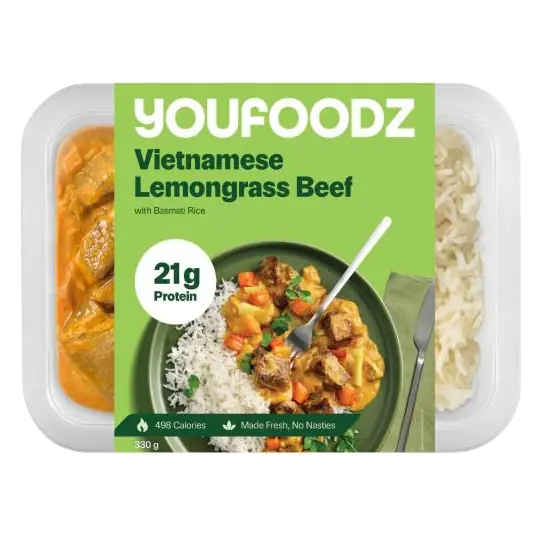 Regular Vietnamese Lemongrass Beef With Basmati Rice