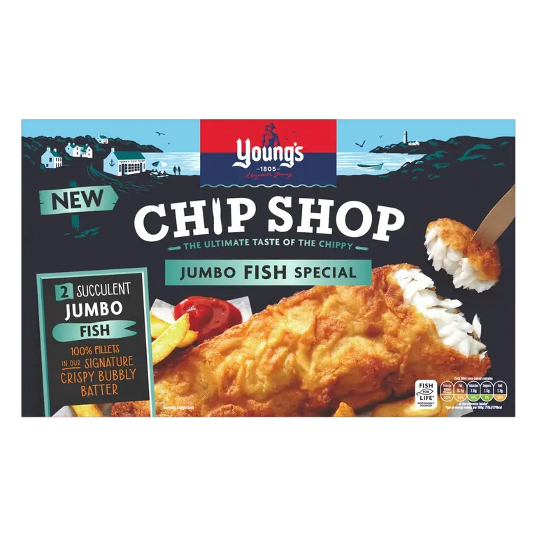 2 Chip Shop Succulent Jumbo Fish 480g