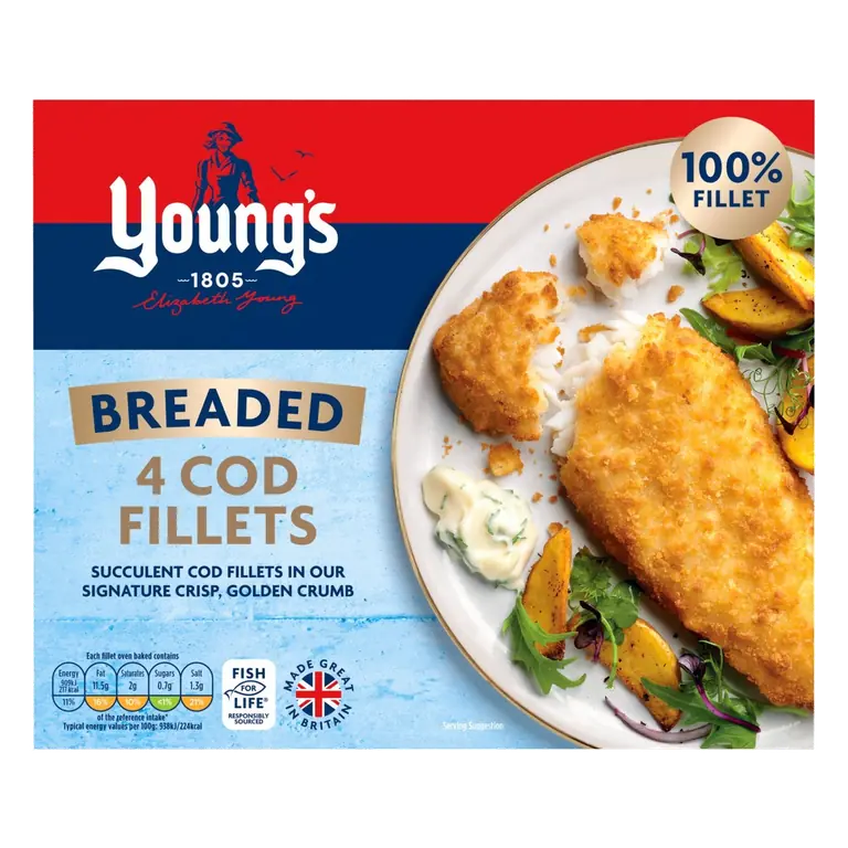 4 Breaded Cod Fillets
