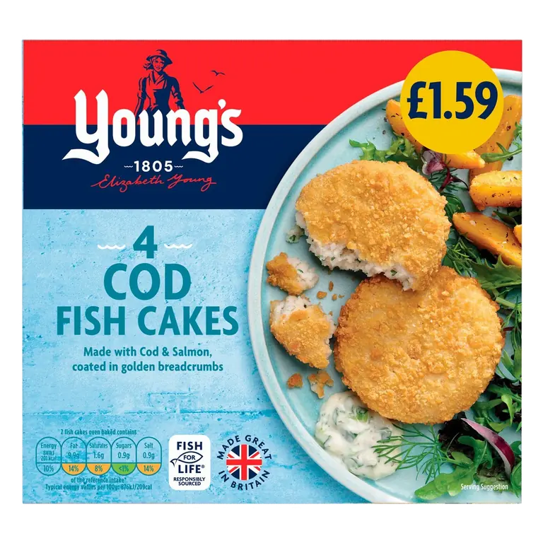 4 Cod Fish Cakes 200g