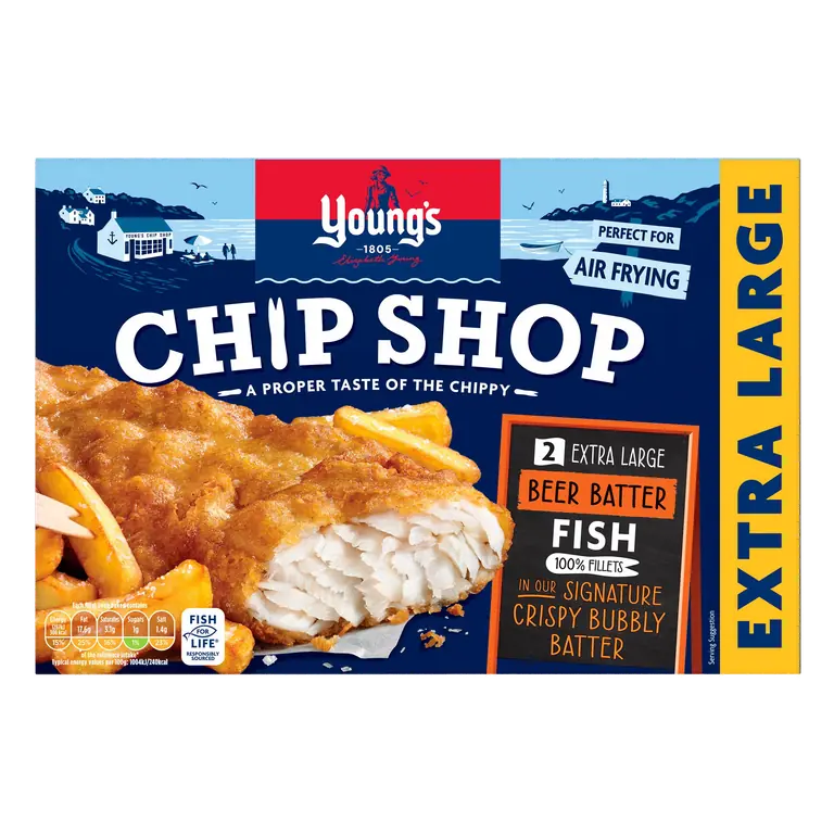 Young's Chip Shop 2 Extra Large Beer Batter Fish 300g